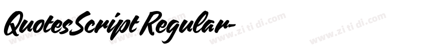 QuotesScript Regular字体转换 QuotesScript Regular字体转换